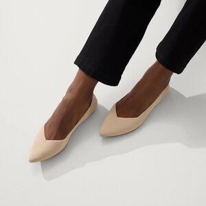 Rothy’s The Point Pointed Toe Ballet Flats Beige Tan Women’s 13 NWOT
